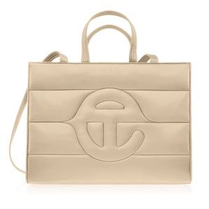 RARE telfar medium cream puff bag